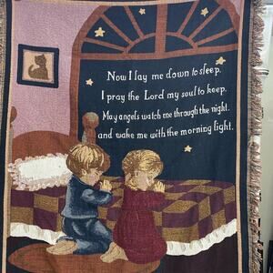 Now I Lay Me Down To Sleep Tapestry Throw Blanket
